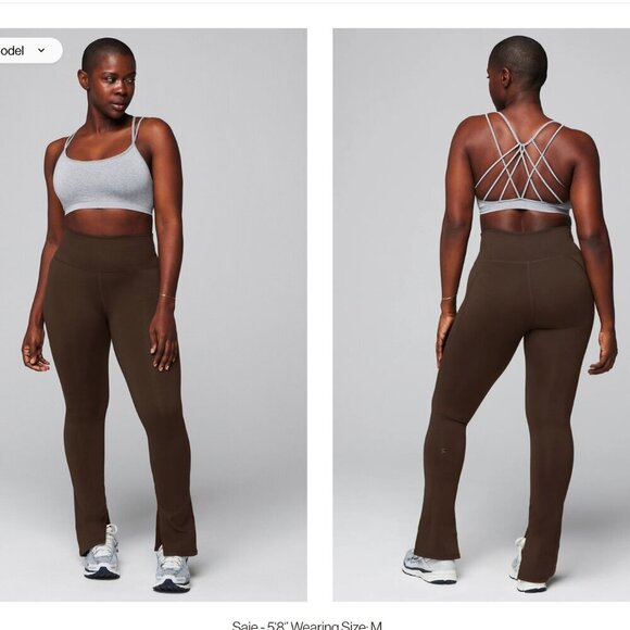 Fabletics | Define PowerHold® Split Hem Legging in Cacao Brown - Picture 1 of 14